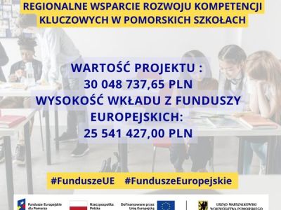 Lepsza jakość edukacji, rozwój kompetencji nauczycieli i kadry kierowniczej szkół, a w efekcie jeszcze ciekawsze zajęcia dla pomorskiej Młodzieży.